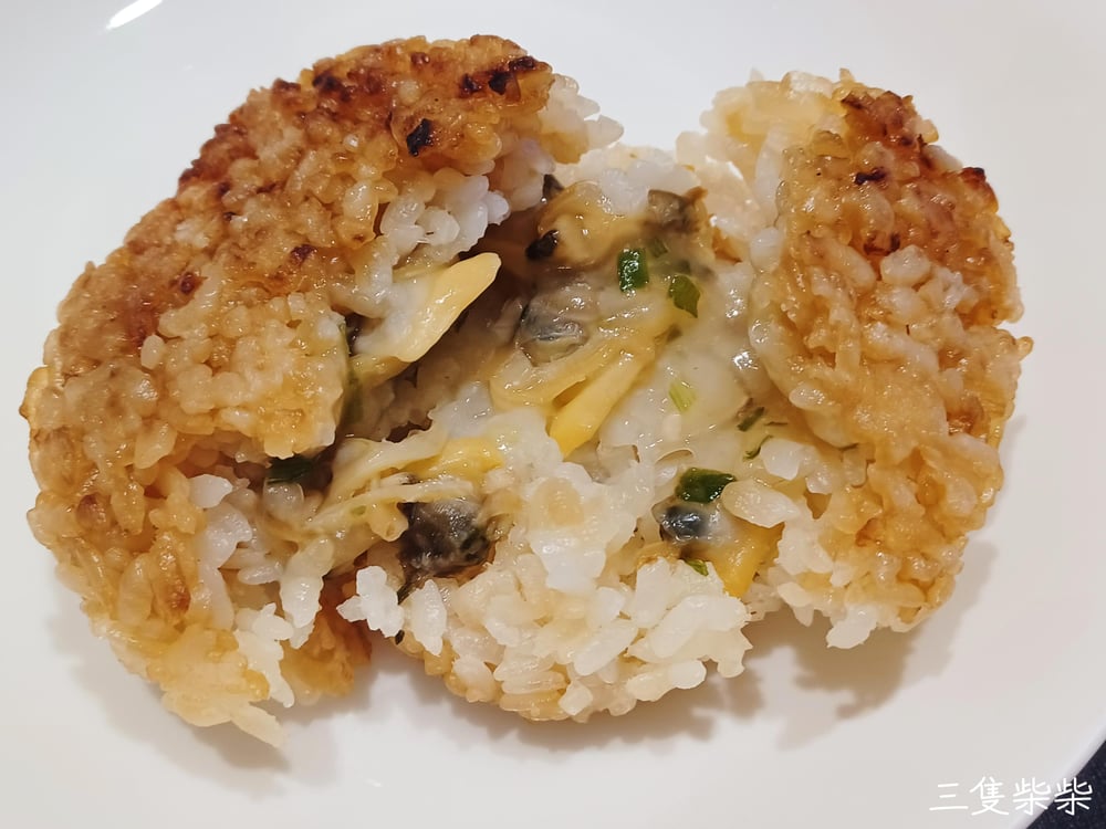 酒蒸蛤蜊烤飯糰